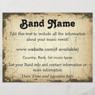 Custom Grunge Band Flyer