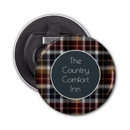 Custom Guest Coaster Gingham Vacation Rentals Flaschenöffner