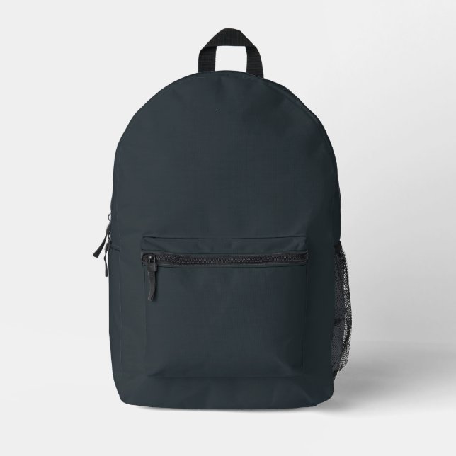 Custom Gunmetal Gray Backpack - Bulk Orders Bedruckter Rucksack (Vorderseite)