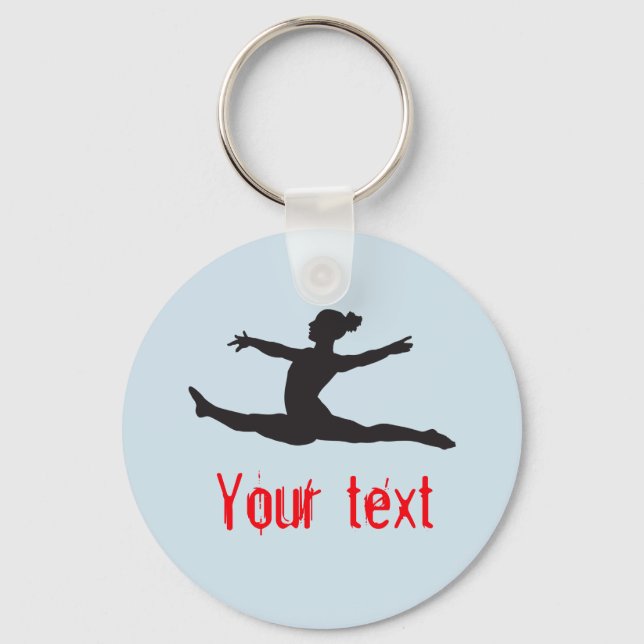 Custom Gymnastics Dance Cheer Schlüsselanhänger (Vorderseite)