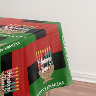 Custom HABARI GANI Kwanzaa Tischdecke