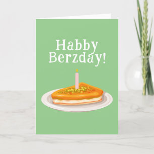 Custom Habby Berzday Knafeh Funny Arab Card Dankeskarte