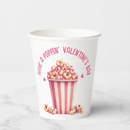 Custom haben einen Popping Valentinstag Popcorn Pappbecher