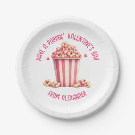 Custom haben einen Popping Valentinstag Popcorn Pappteller