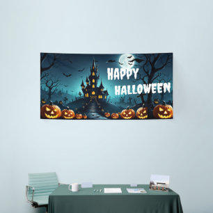 Custom Halloween Banner, Fright Night Goth Banner