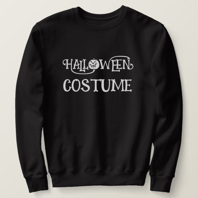 Custom HALLOWEEN COSTUME Men Funny Gag Long Sleeve Sweatshirt (Design vorne)