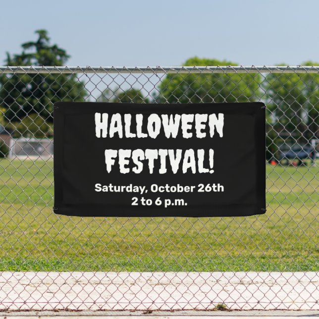 Custom Halloween Festival Spooky Banner (Insitu)