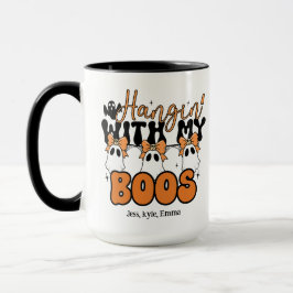 Custom Halloween Mama Hangin' mit meinen Boos Tasse