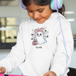 Custom Halloween Niedlich Ghost Girls Sweatshirt o T-Shirt