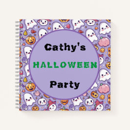 Custom Halloween-Party Ghosts & Pumpkins Notebook Notizbuch