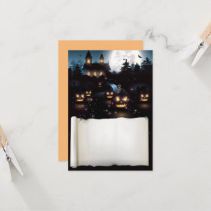 Custom Halloween Spooky Night Karte