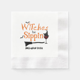 Custom Halloween Themed Cocktail Paper Napkin Serviette