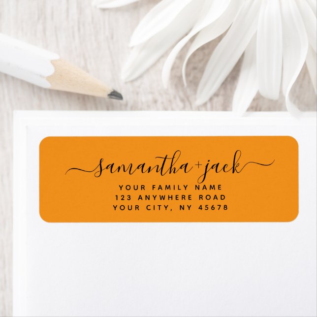 Custom Handwritten Stylish Elegant Return Address (Insitu)