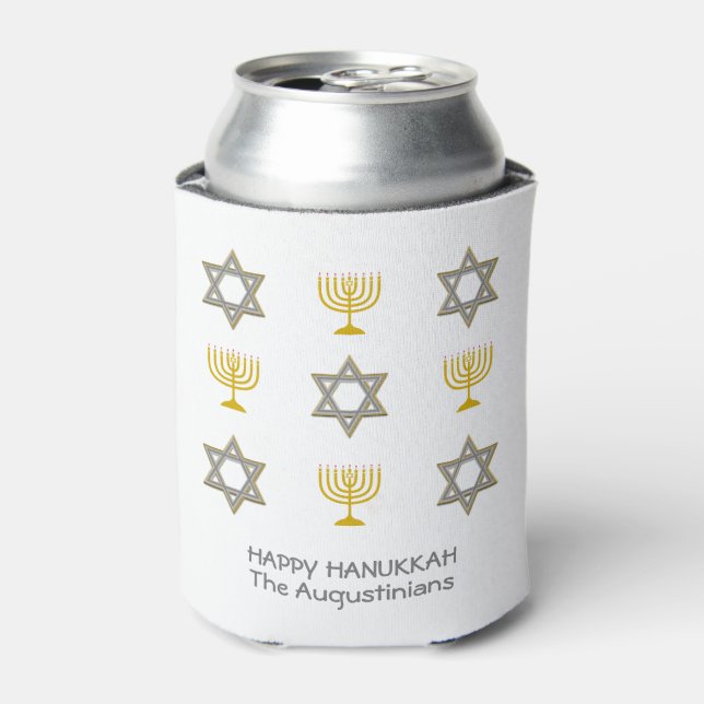 Custom Hanukkah Dosenkühler (Kanne Vorderseite)
