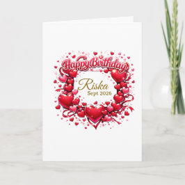 Custom Happy Birthday Gift Card – Personalized Bir Karte