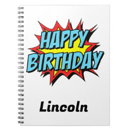 Custom Happy Birthday Notizblock