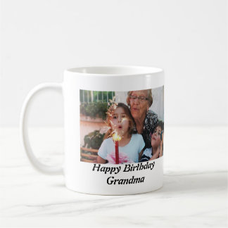 Custom Happy Birthday Oma Foto Kaffeetasse