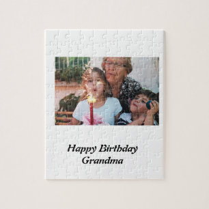 Custom Happy Birthday Oma Foto Puzzle