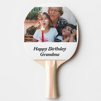Custom Happy Birthday Oma Foto Tischtennis Schläger