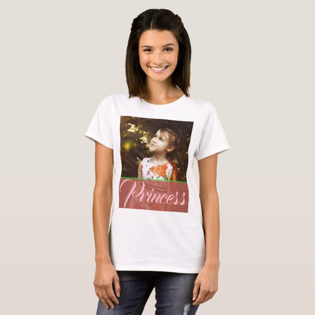 Custom Happy Birthday Princess T - Shirt (Vorne ganz)