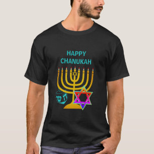 Custom HAPPY CHANUKAH T - Shirt