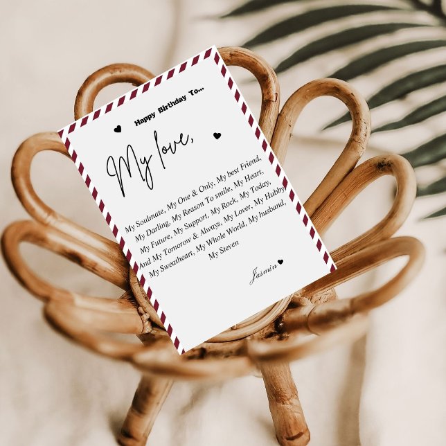 Custom Happy Geburtstag wünscht Ehemann Einladung (Von Creator hochgeladen)