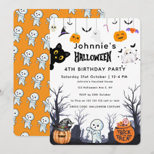 Custom Happy Halloween Geburtstag Einladung