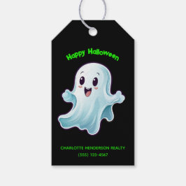 Custom Happy Halloween Ghost Geschenkanhänger