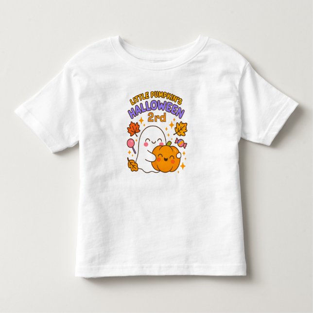 Custom Happy Halloween Kids T - Shirt (Vorderseite)