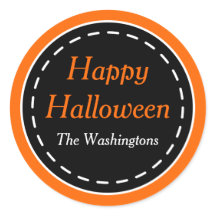 Custom Happy Halloween Stickers
