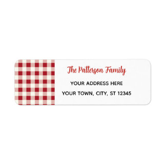 Custom Happy Holidays Fun Classic Plaid Red 