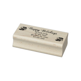 Custom Happy Holidays Rubber Briefmarke Gummistempel