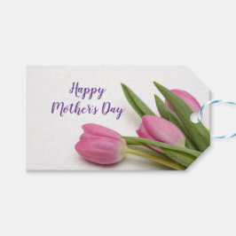 Custom Happy Mutter's Day mit Tulips Geschenkanhänger