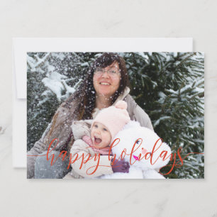 Custom Happy New Year Holiday Foto Gruß Feiertagskarte