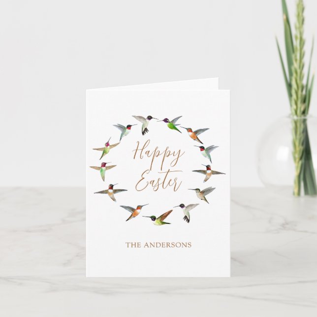 Custom Happy Oaster Grußkarte Karte (Vorderseite)