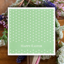 Custom Happy Oaster Mint Green & White Polka Dot