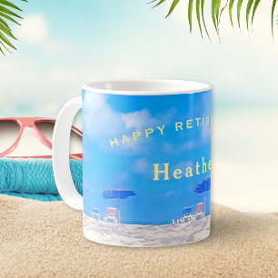 Custom Happy Retirement Geschenk Kaffeetasse