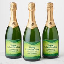Custom Happy St. Patrick's Day Green Sparkle Party