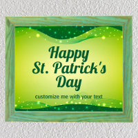 Custom Happy St. Patrick's Day Niedlich Green Spar