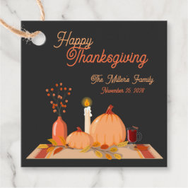 Custom Happy Thanksgiving Geschenkanhänger