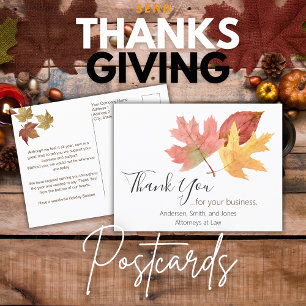 Custom Happy Thanksgiving Message Staff Postkarte