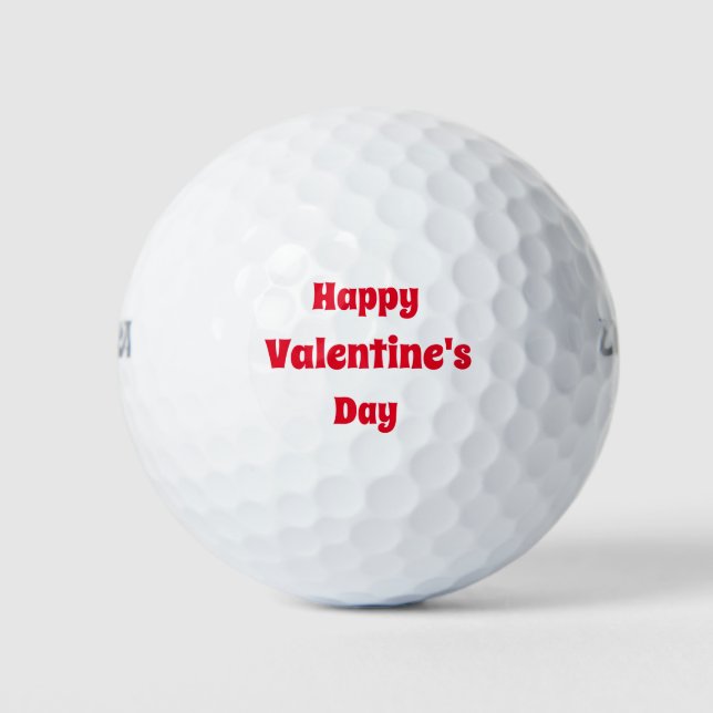 Custom happy Valentine's day Golfball (Vorderseite)