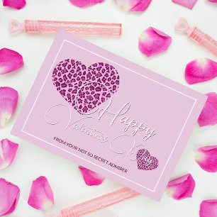 Custom Happy Valentines Day Hearts Pattern Feiertagskarte