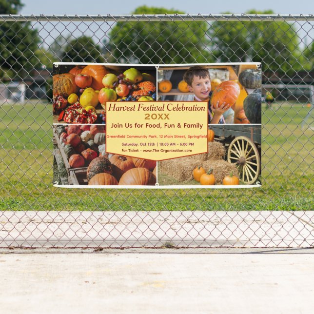 Custom Harvest Festival Celebration Banner (Insitu)