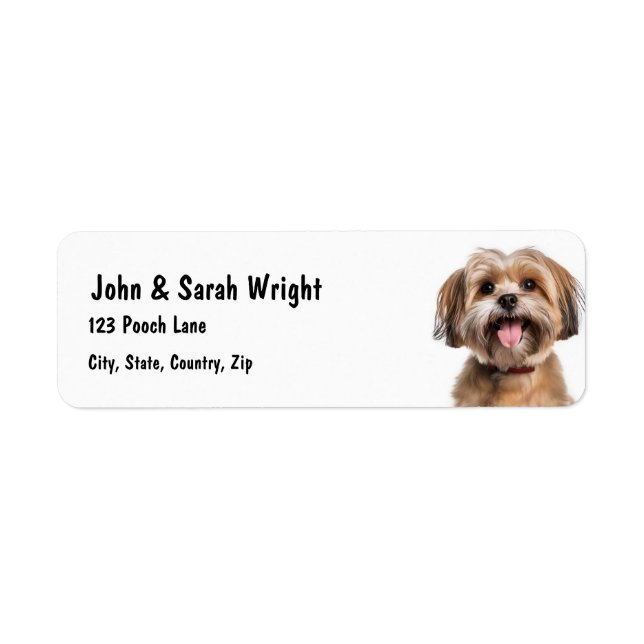 Custom Havanese Dog Address Label (Vorne)