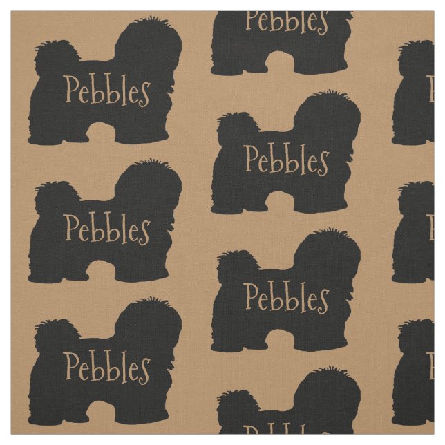 Custom Havanese Dog Fabric Stoff (Muster)