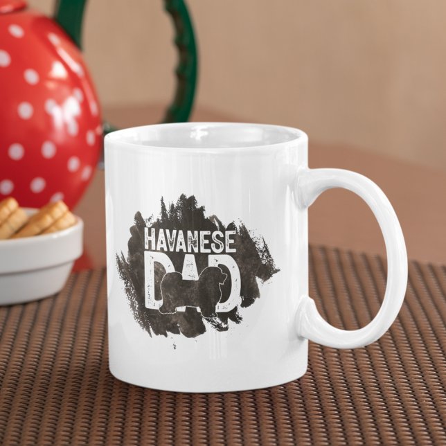 Custom Havanese Vater Vatertag Hund Lover Kaffeetasse (Von Creator hochgeladen)