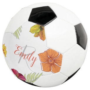 Custom Hawaiian Aloha Floral Fußball