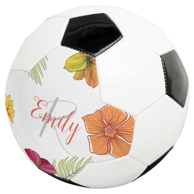 Custom Hawaiian Aloha Floral Fußball (Dreiviertel)