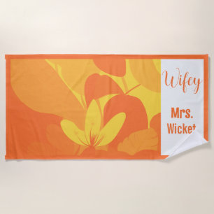 Custom Hawaiian Beach Handtuch